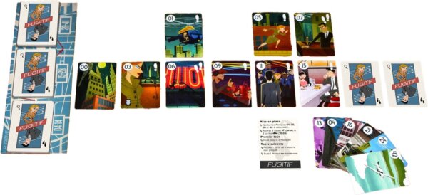 Cartes Jeu de Société de Déduction Fugitif
