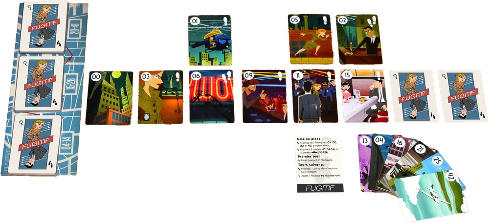 Cartes Jeu de Société de Déduction Fugitif