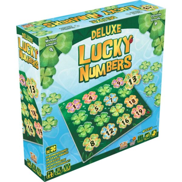 Boîte Jeu de Société d'Alignement Lucky Numbers Deluxe