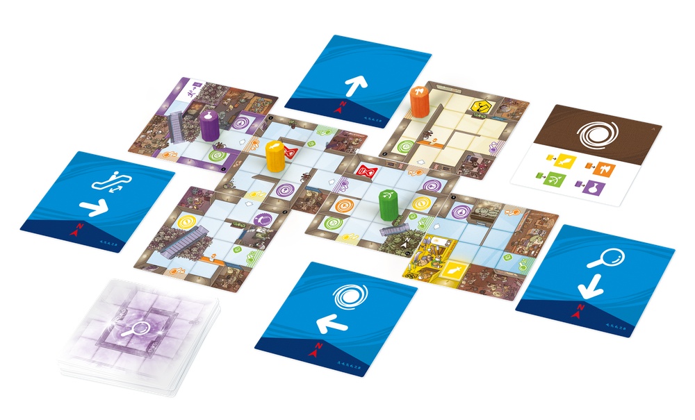Tuiles Jeu de Société Coopératif Magic Maze Pocket