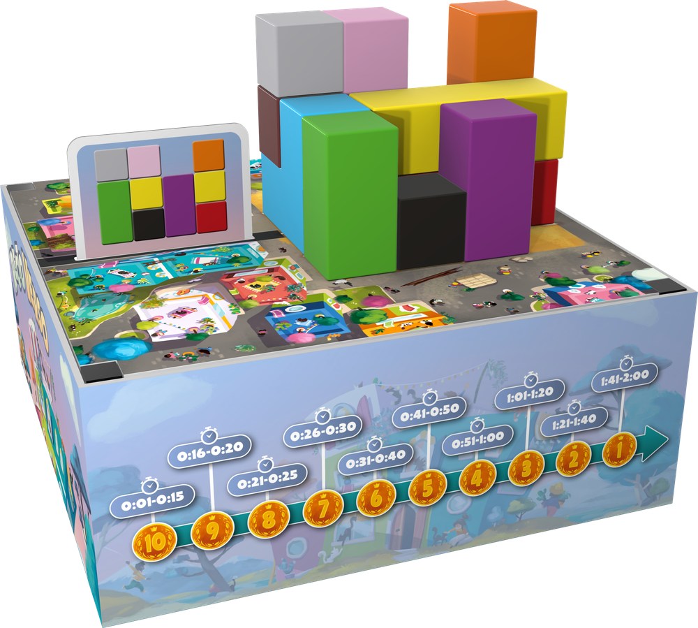 Matériel Jeu de Société de Construction Recto Verso