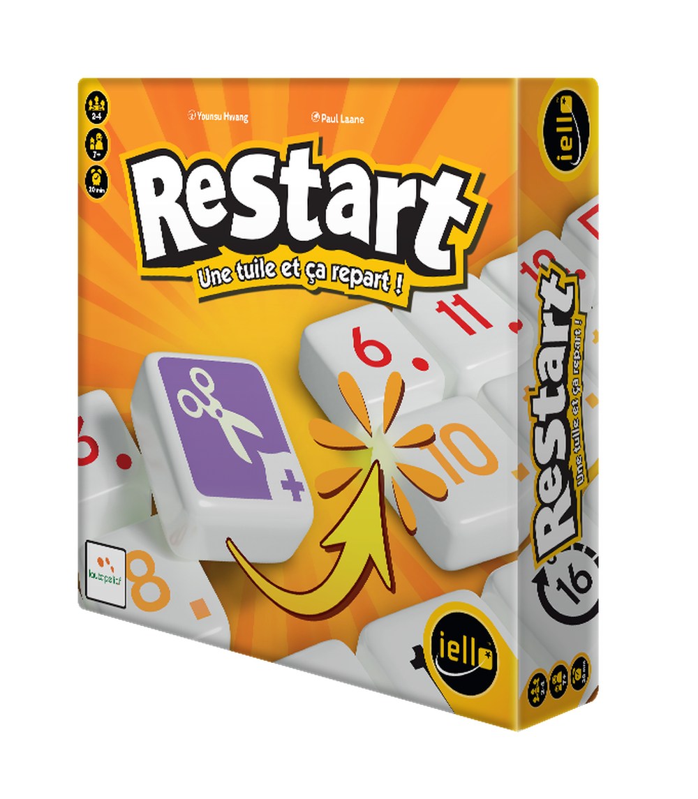 Boîte Jeu de Société Placement de Tuiles Restart
