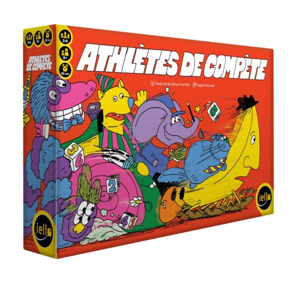 Boîte Jeu de Société d'Ambiance Athlètes de Compète