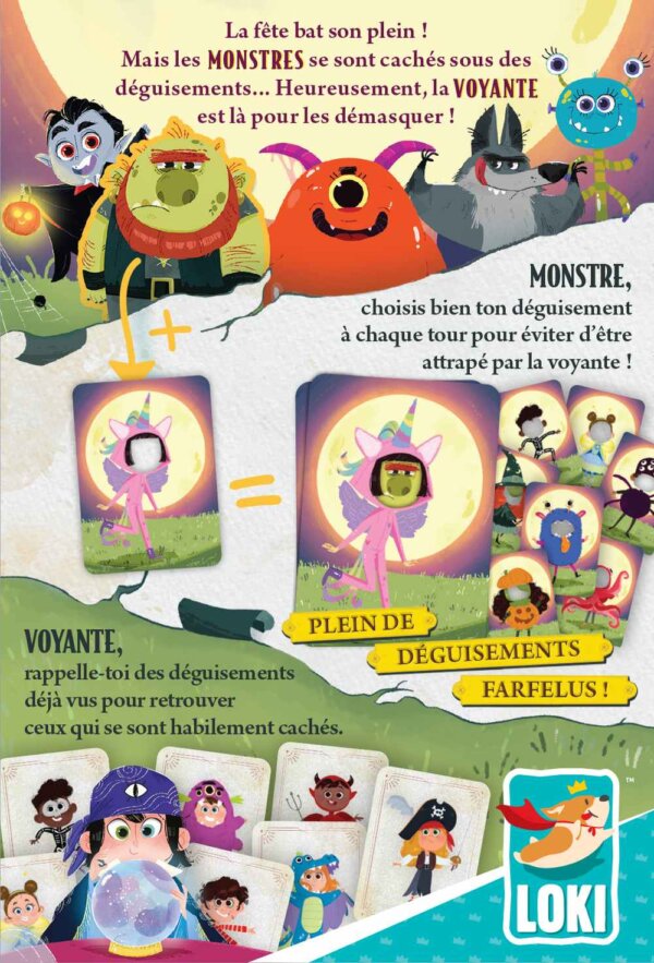 Dos de Boîte Jeu de Société Enfant Boo Party
