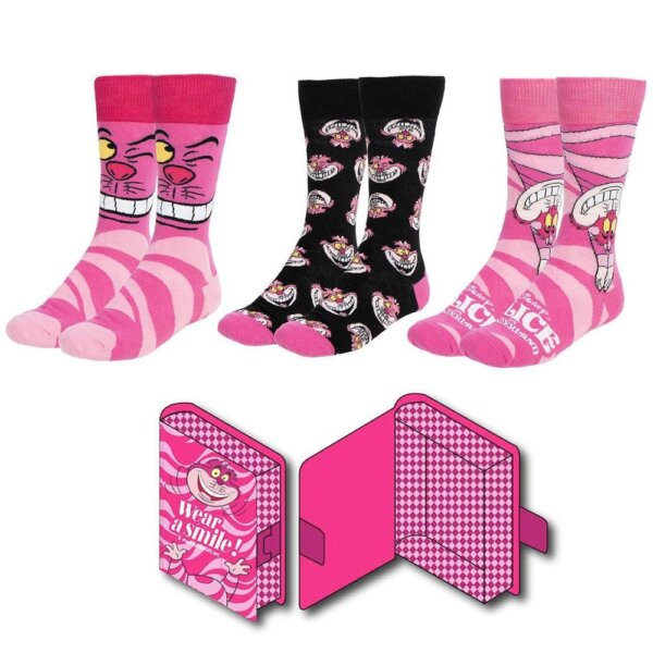 Chaussettes Alice au Pays des Merveilles - Chat de Cheshire