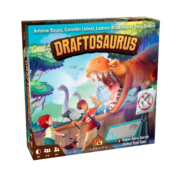 Boîte Jeu de Société de Placement Draftosaurus