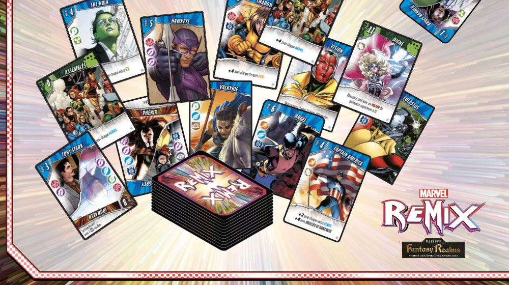 Cartes Jeu de Société de Collection Fantasy Realms : Marvel Remix