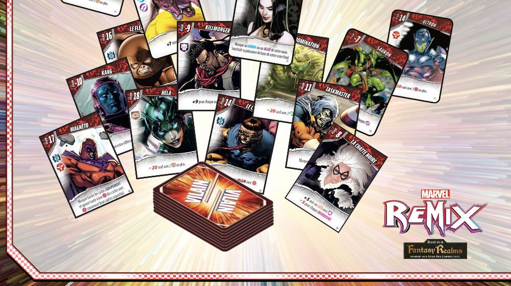 Cartes Jeu de Société de Collection Fantasy Realms : Marvel Remix