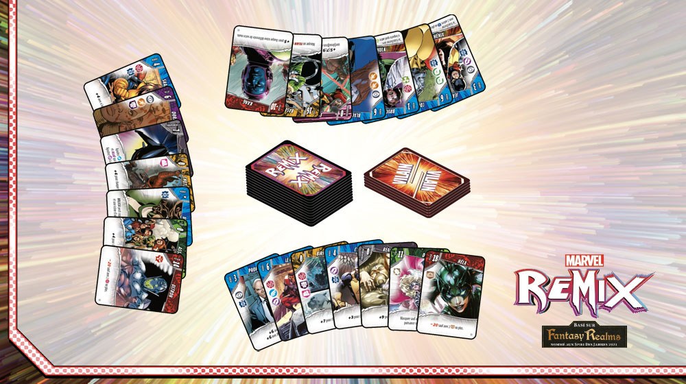 Cartes Jeu de Société de Collection Fantasy Realms : Marvel Remix
