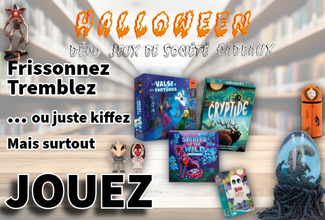 Des jeux de société et des objets Pop culture pour Halloween 2026