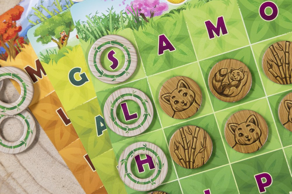 Tuiles Boîte Jeu de Société d'Ambiance Happy Letters