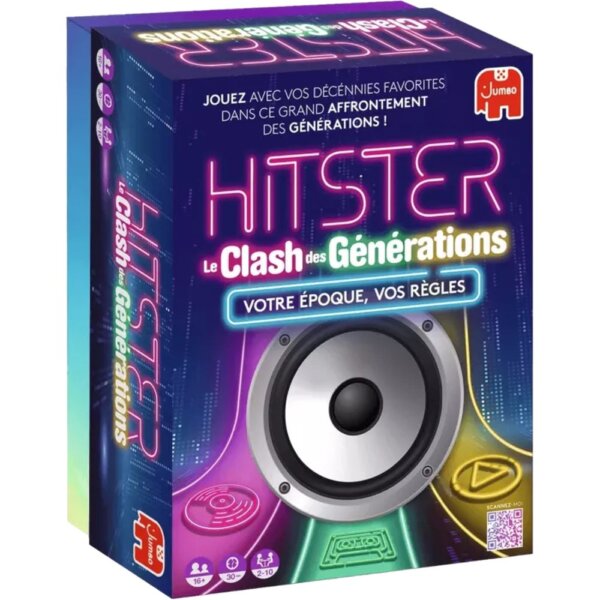 Boîte Jeu de Société d'Ambiance Hitster : Le Clash des Générations