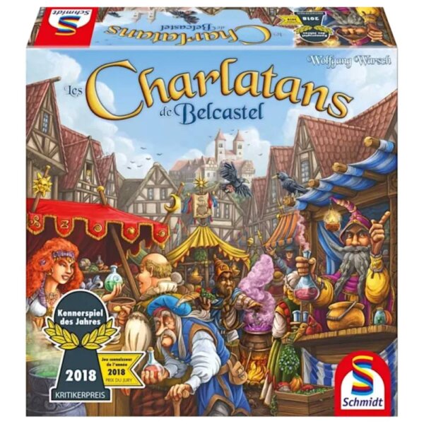 Boîte Jeu de Société Deckbuilding Les Charlatans de Belcastel