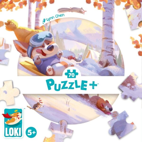 Puzzle LOKI fait de la luge