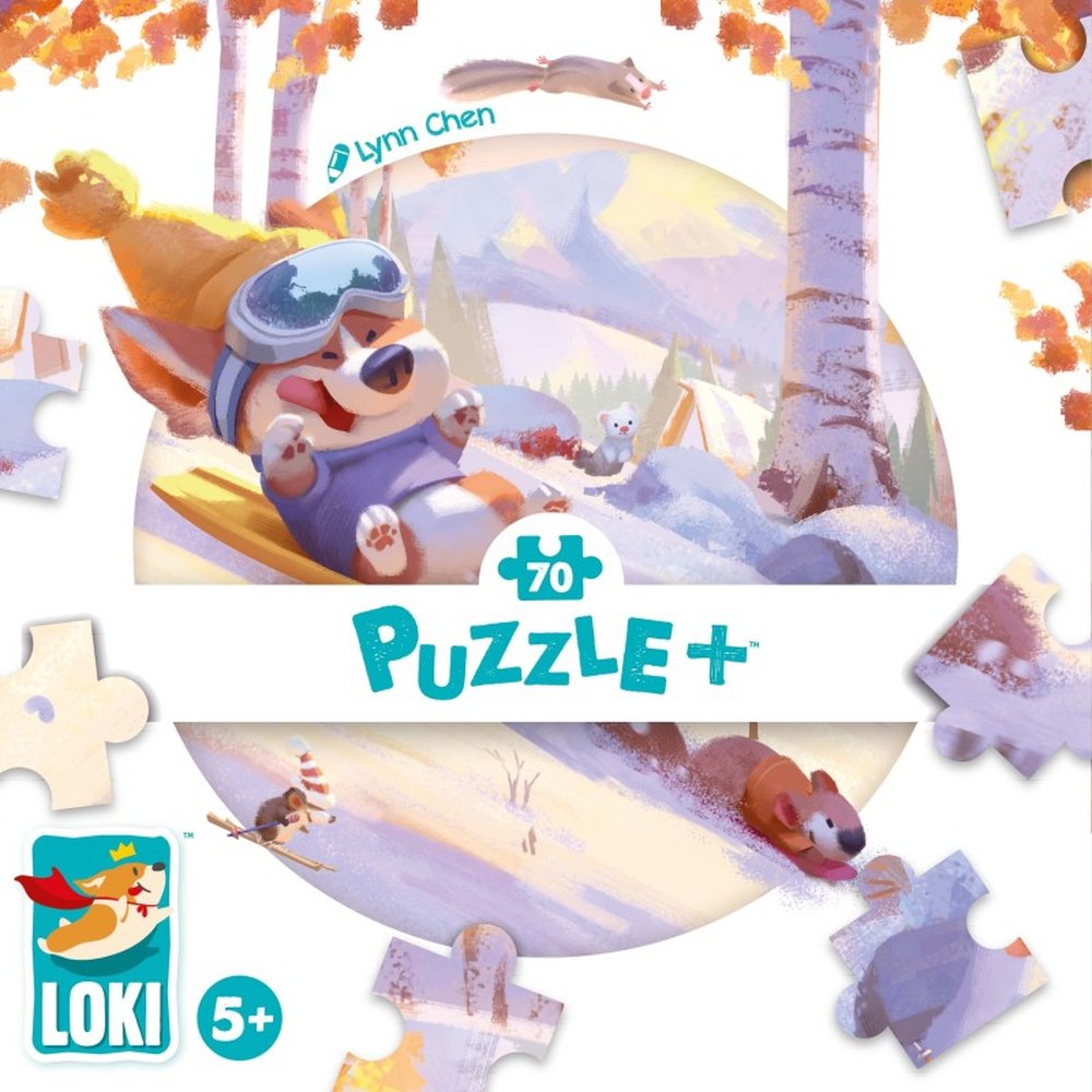 Puzzle LOKI fait de la luge