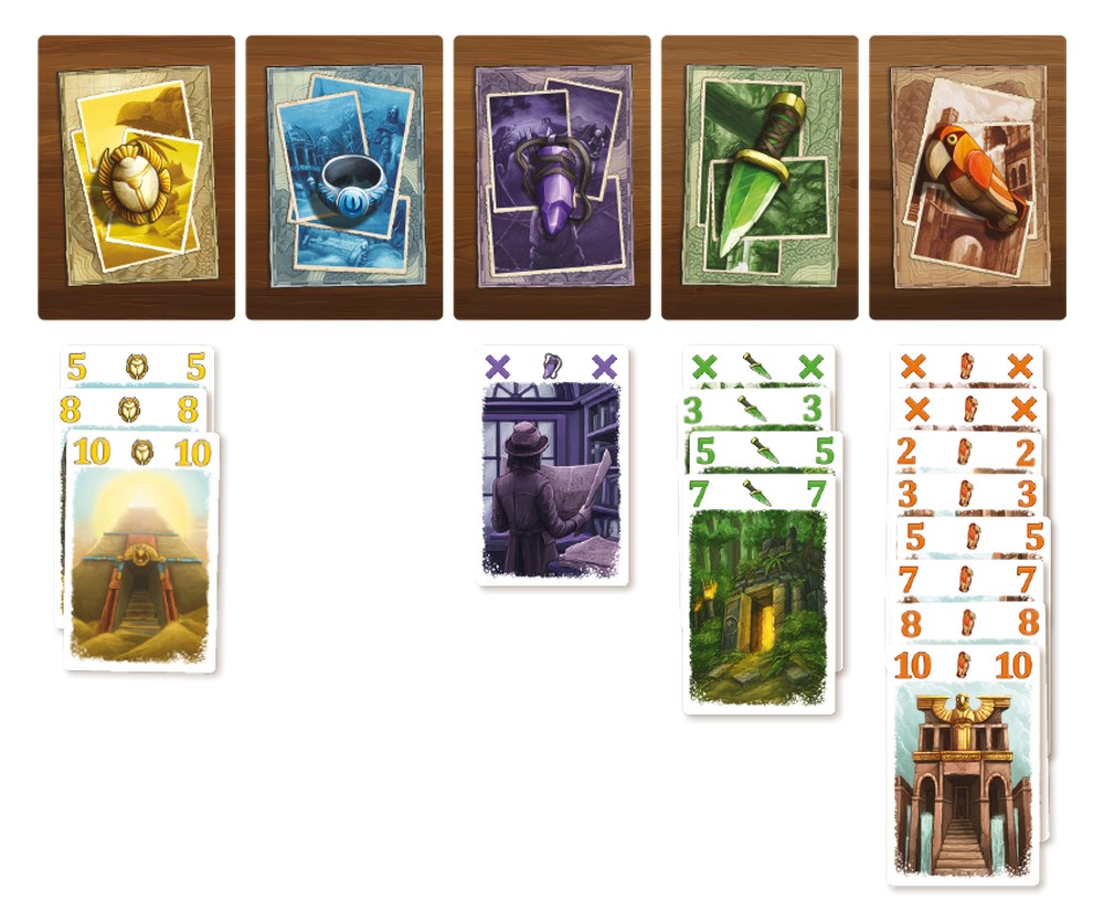 Matériel Jeu de Société de Prise de Risque Lost Cities : Duel