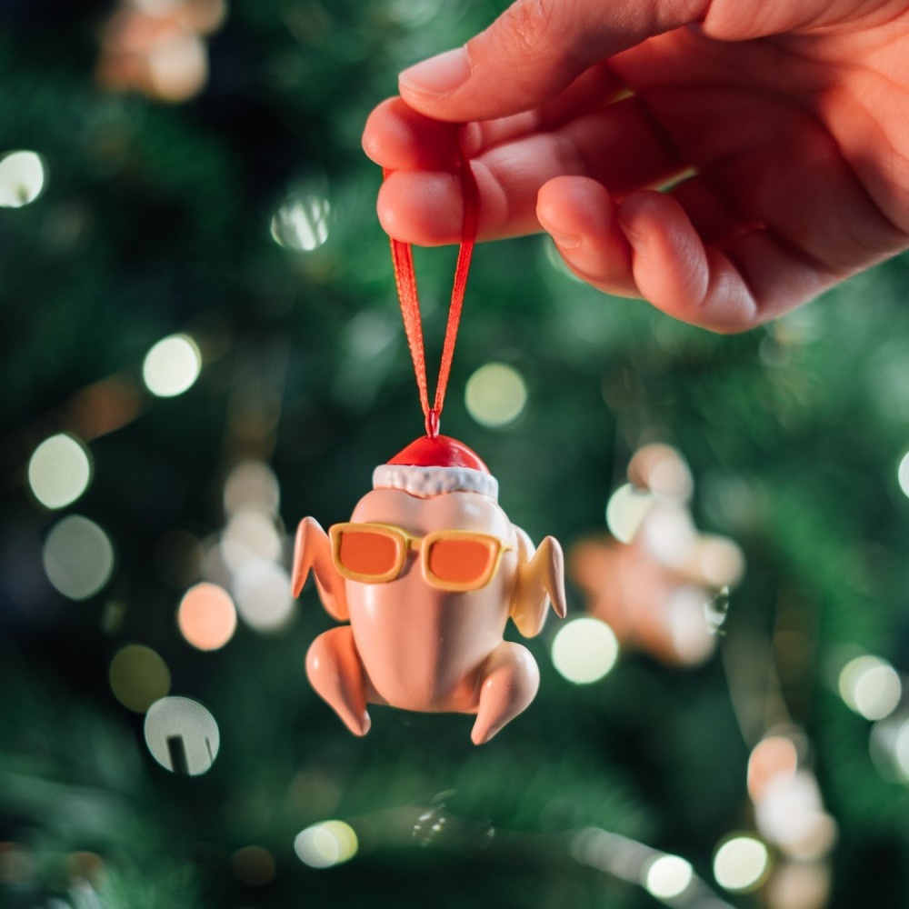 Taille Pack 3 Décos Noël Friends ( Dinde, Canapé et Tasse )