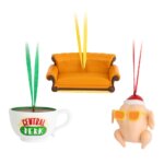 Suspension Pack 3 Décos Noël Friends ( Dinde, Canapé et Tasse )