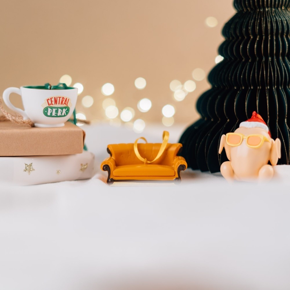 Pack 3 Décos Noël Friends ( Dinde, Canapé et Tasse )